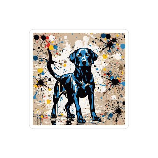 PugMug Custom Black Labrador Retriever Sticker