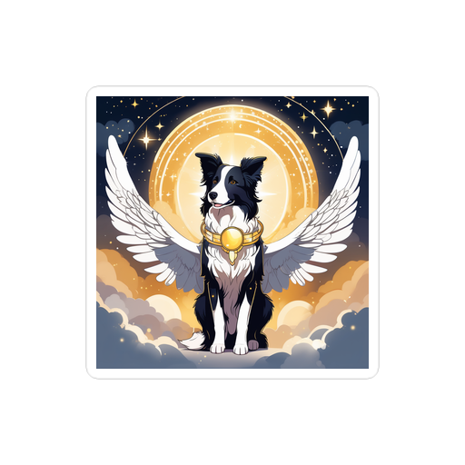 PugMug Custom Border Collie Sticker