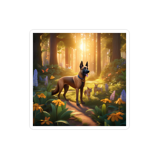 PugMug Custom Belgian Malinois Sticker