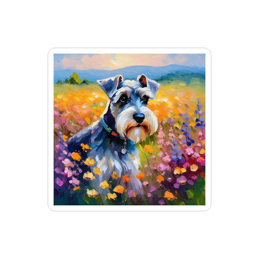 PugMug Custom Miniature Schnauzer Sticker