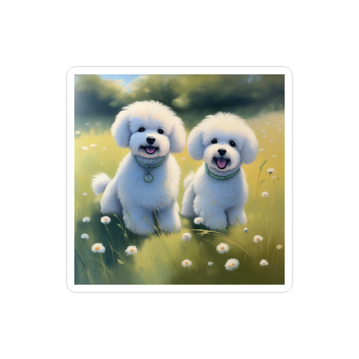 PugMug Custom Bichons Frise Sticker