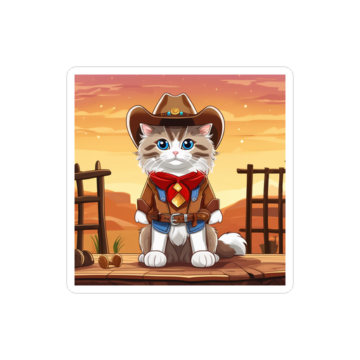 PugMug Custom Tabby Ragdoll Cat Sticker