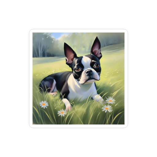 PugMug Custom Boston Terrier Sticker