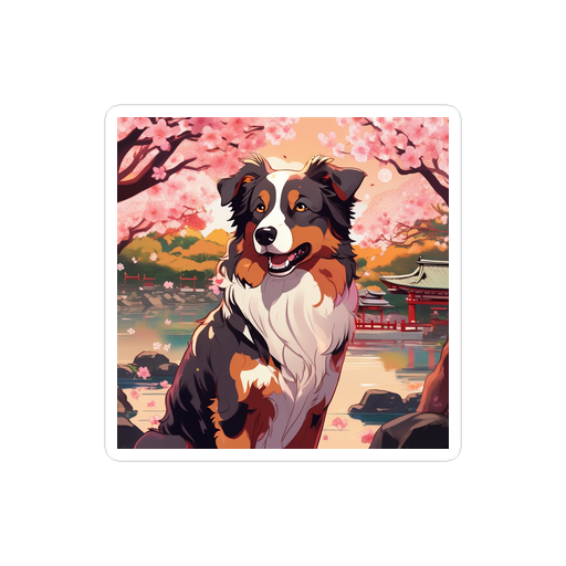 PugMug Custom Australian Shepherd Dog Sticker