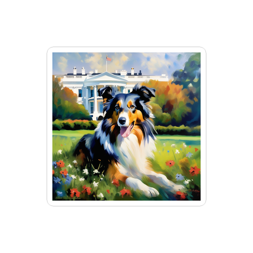 PugMug Custom Collie Sticker