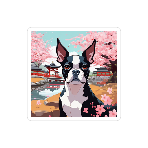 PugMug Custom Boston Terrier Sticker