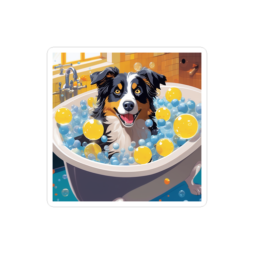 PugMug Custom Australian Shepherd Dog Sticker