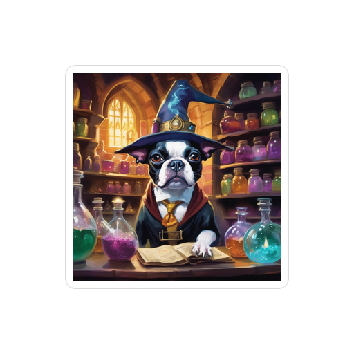 PugMug Custom Boston Terrier Sticker