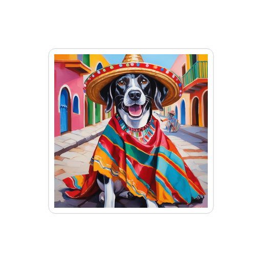 PugMug Custom Pointer Dog Sticker