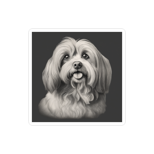 PugMug Custom Tan Havanese Dog Sticker