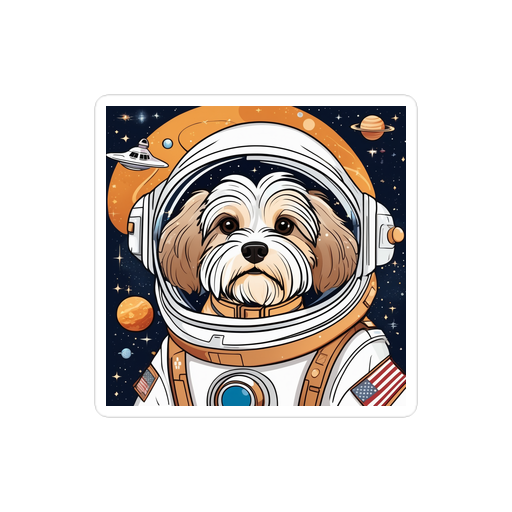 PugMug Custom Tan Havanese Dog Sticker