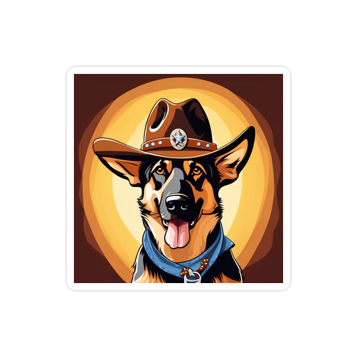 PugMug Custom German Shepherd Dog Sticker
