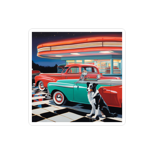 PugMug Custom Border Collie Sticker