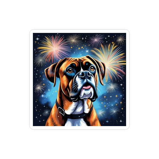 PugMug Custom Boxer Dog Sticker