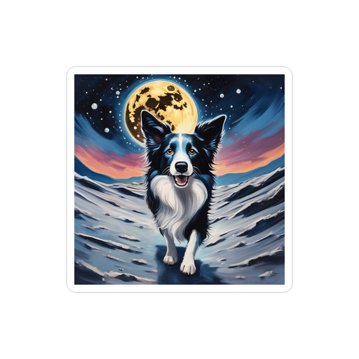 PugMug Custom Border Collie Sticker