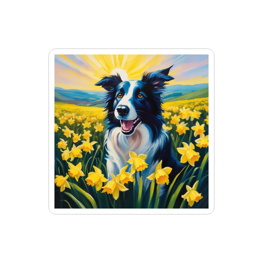 PugMug Custom Border Collie Sticker