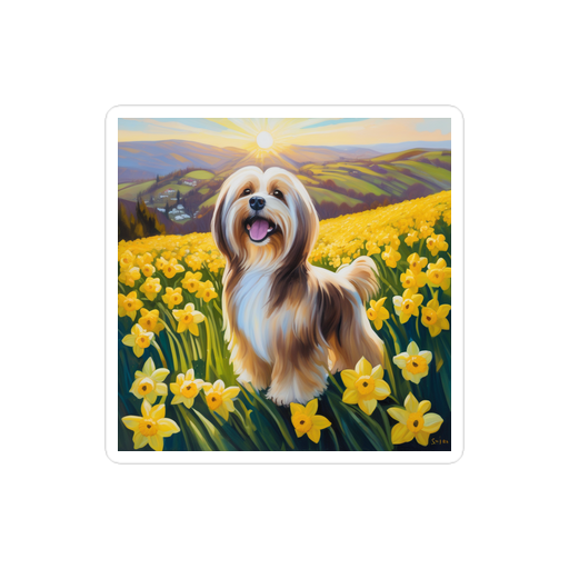 PugMug Custom Tan Havanese Dog Sticker