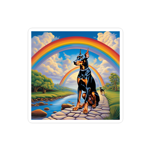 PugMug Custom Doberman Pinscher Sticker