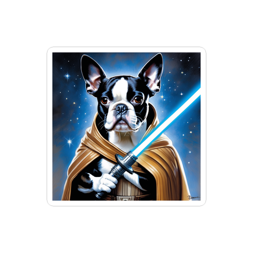 PugMug Custom Boston Terrier Sticker