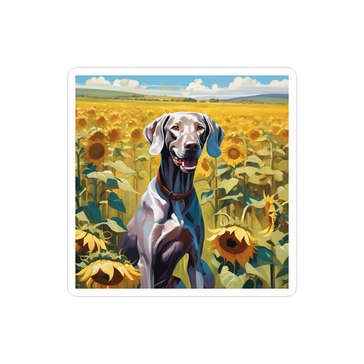 PugMug Custom Weimaraner Sticker