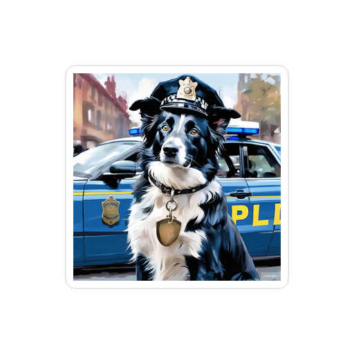 PugMug Custom Border Collie Sticker