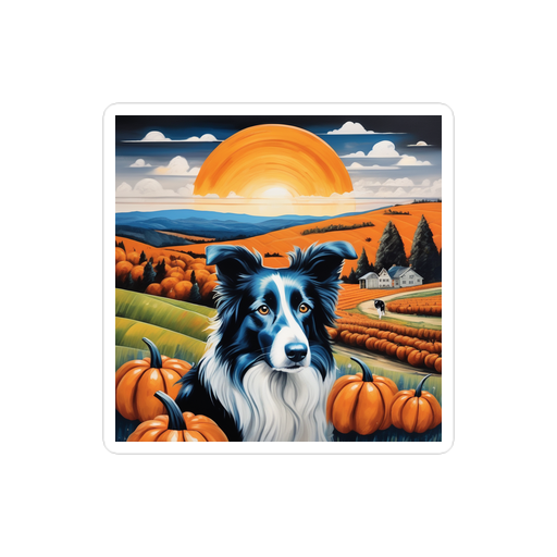 PugMug Custom Border Collie Sticker