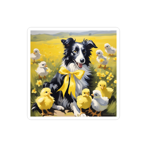 PugMug Custom Border Collie Sticker