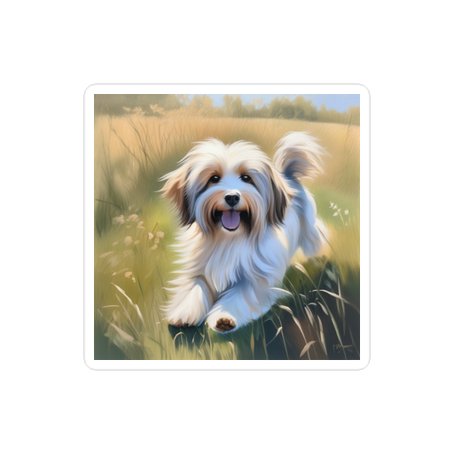 PugMug Custom Tan Havanese Dog Sticker