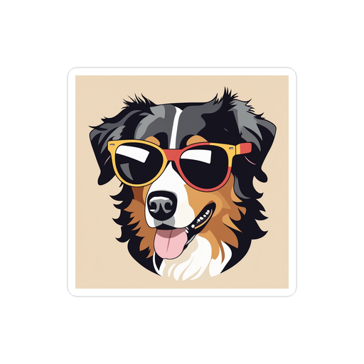 PugMug Custom Miniature American Shepherd Sticker