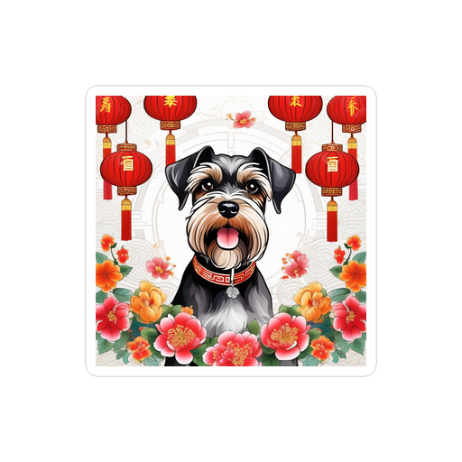 PugMug Custom Miniature Schnauzer Sticker