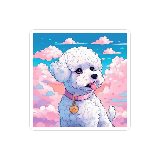 PugMug Custom Bichons Frise Sticker