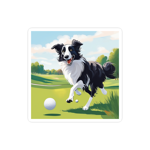 PugMug Custom Border Collie Sticker