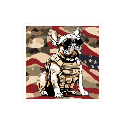 PugMug Custom Tan French Bulldog Sticker