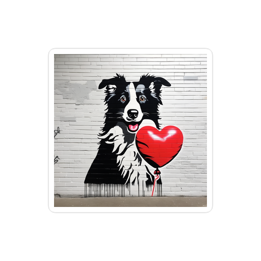 PugMug Custom Border Collie Sticker