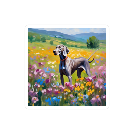 PugMug Custom Weimaraner Sticker