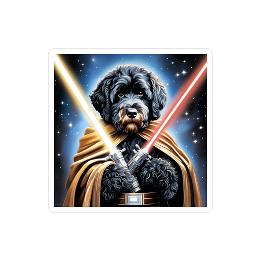 PugMug Custom Portuguese Water Dog Sticker