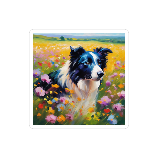 PugMug Custom Border Collie Sticker