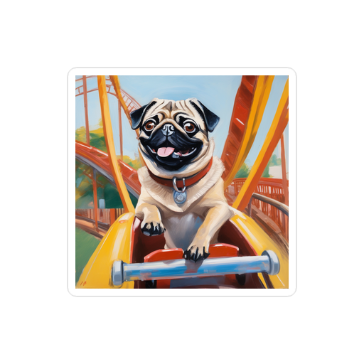 PugMug Custom Pug Sticker