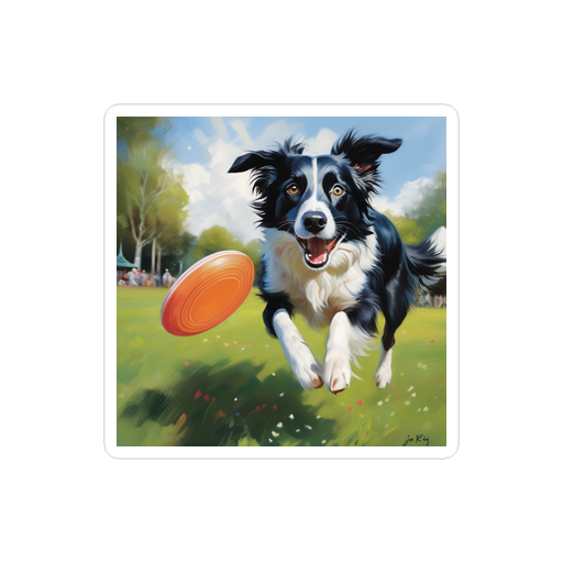 PugMug Custom Border Collie Sticker