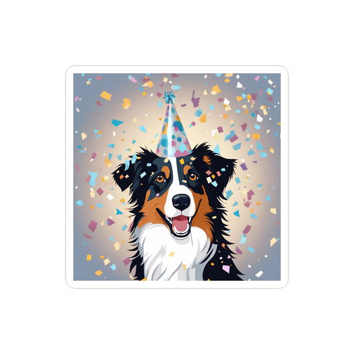 PugMug Custom Australian Shepherd Dog Sticker