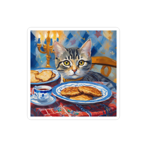 PugMug Custom Tabby American Shorthair Cat Sticker