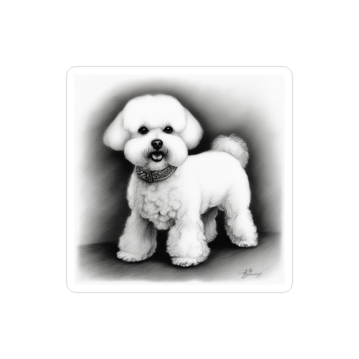 PugMug Custom Bichons Frise Sticker