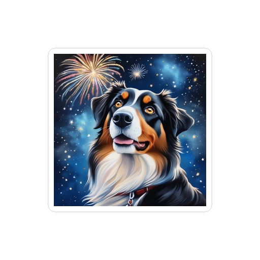 PugMug Custom Miniature American Shepherd Sticker