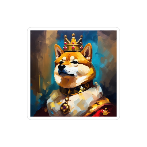 PugMug Custom Shiba Inu Sticker