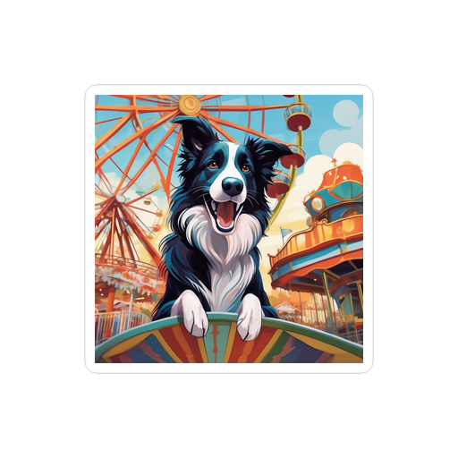 PugMug Custom Border Collie Sticker
