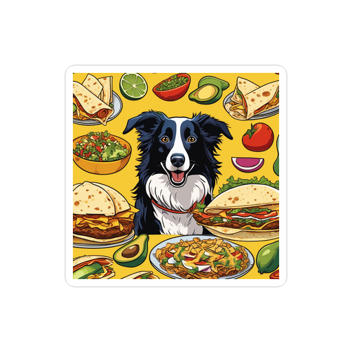 PugMug Custom Border Collie Sticker