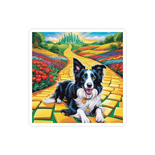 PugMug Custom Border Collie Sticker