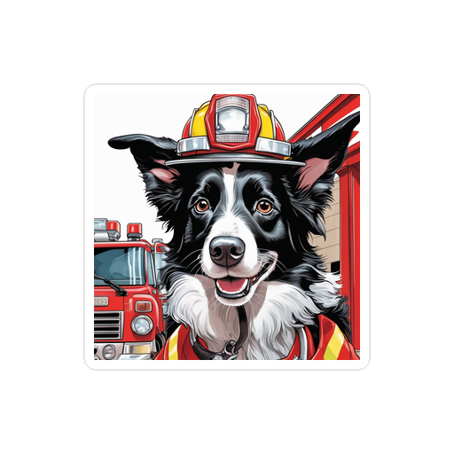 PugMug Custom Border Collie Sticker