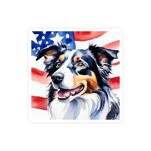 PugMug Custom Border Collie Sticker