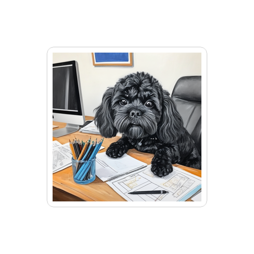 PugMug Custom Lily Sticker